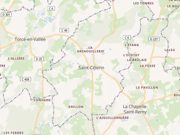 Plan de Saint-Célerin