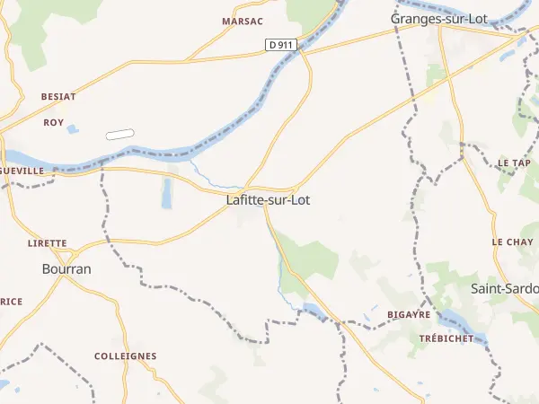 Plan de Lafitte-sur-Lot