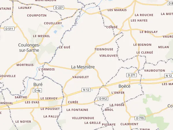 Plan de La Mesnière