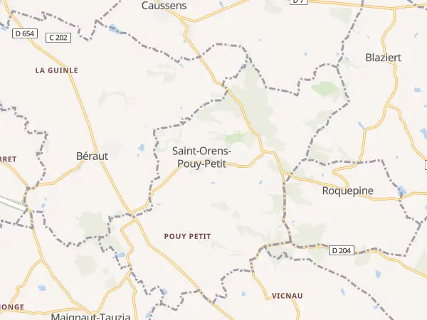 Plan de Saint-Orens-Pouy-Petit