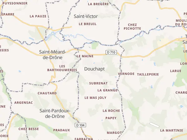Plan de Douchapt