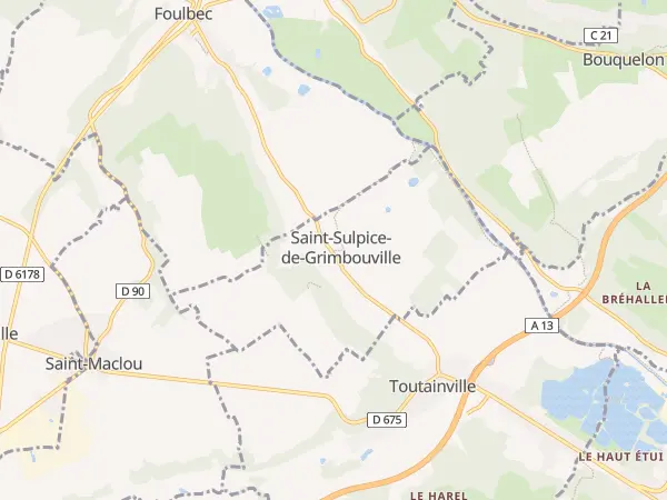 Plan de Saint-Sulpice-de-Grimbouville
