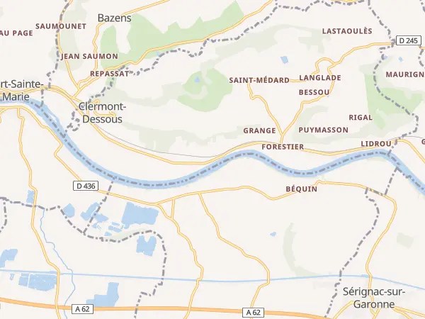 Plan de Clermont-Dessous