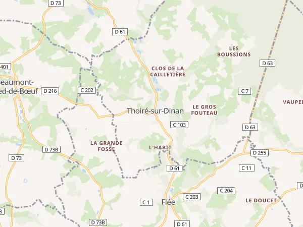 Plan de Thoiré-sur-Dinan