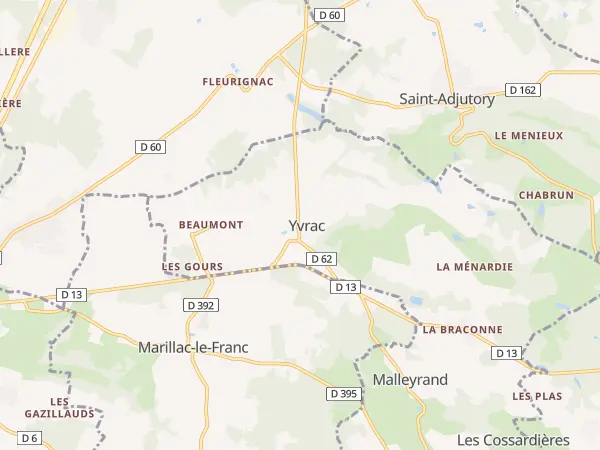 Plan de Yvrac-et-Malleyrand
