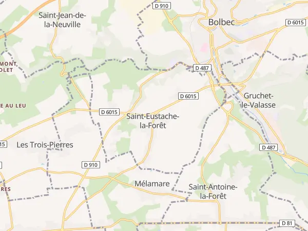 Plan de Saint-Eustache-la-Forêt