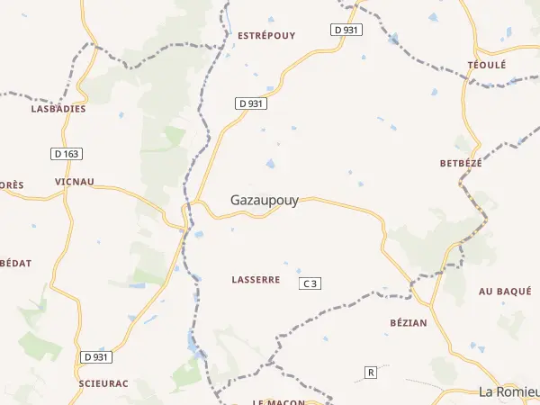 Plan de Gazaupouy