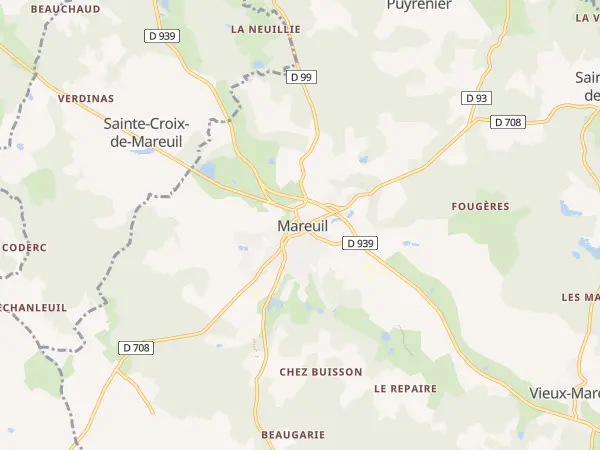 Plan de Mareuil en Périgord