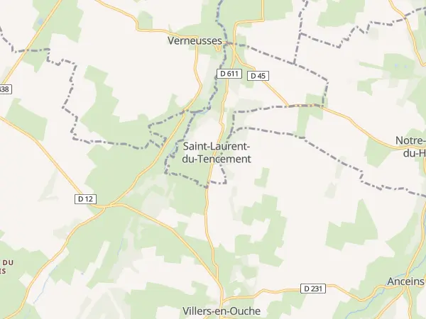 Plan de Saint-Laurent-du-Tencement