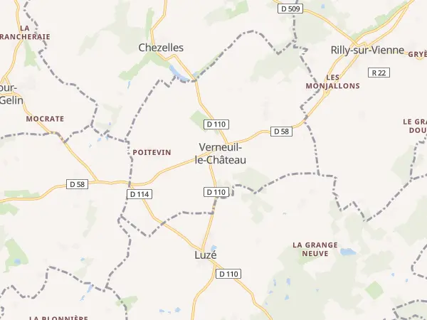 Plan de Verneuil-le-Château