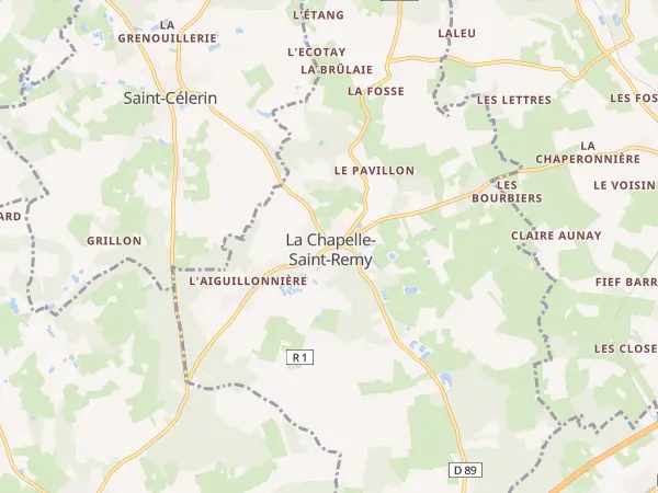 Plan de La Chapelle-Saint-Rémy