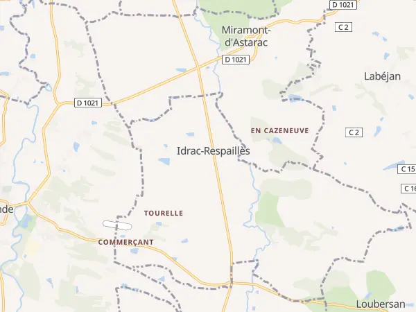 Plan de Idrac-Respaillès