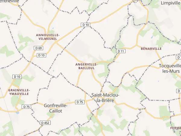 Plan de Angerville-Bailleul