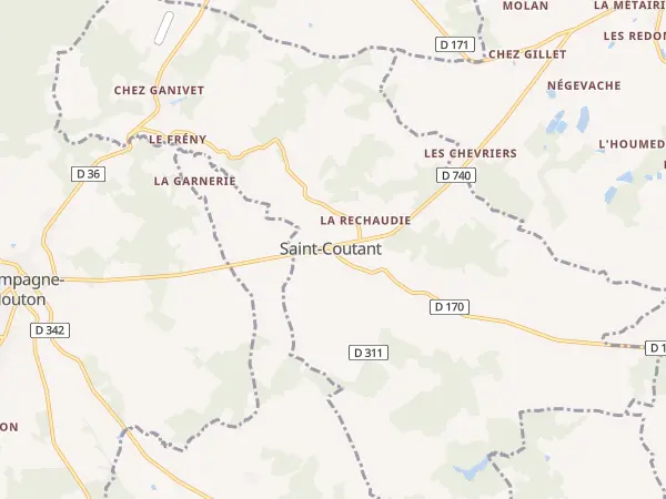 Plan de Saint-Coutant