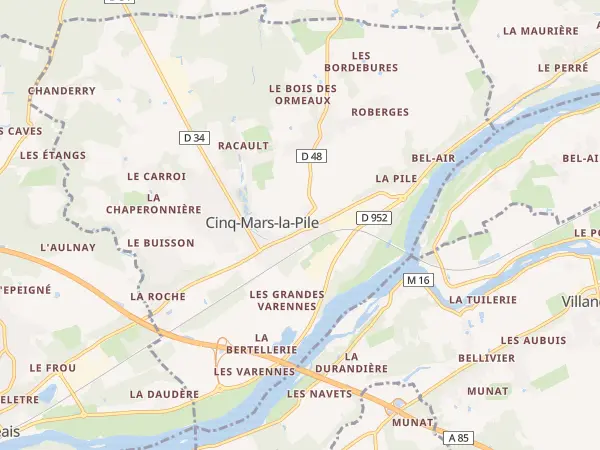 Plan de Cinq-Mars-la-Pile