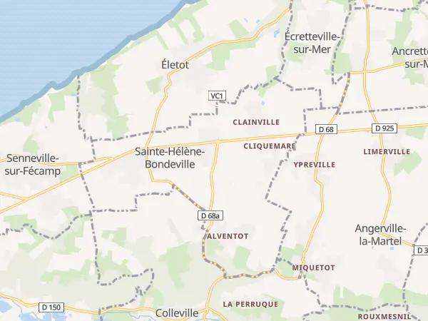 Plan de Sainte-Hélène-Bondeville