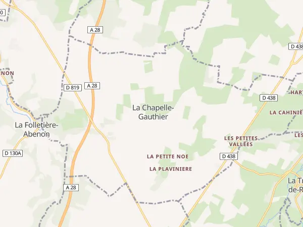Plan de La Chapelle-Gauthier