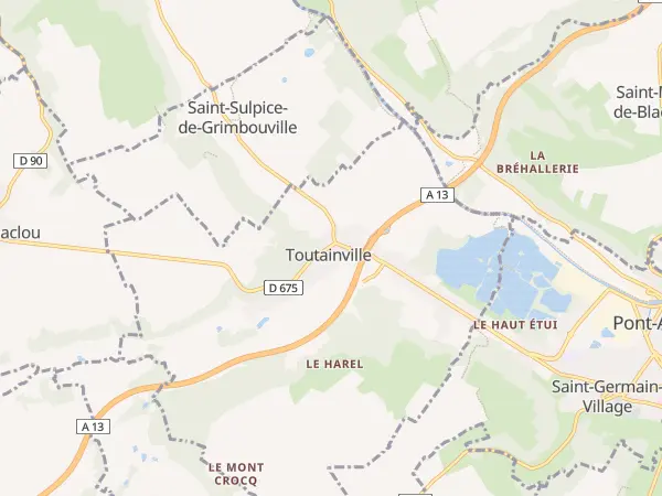 Plan de Toutainville