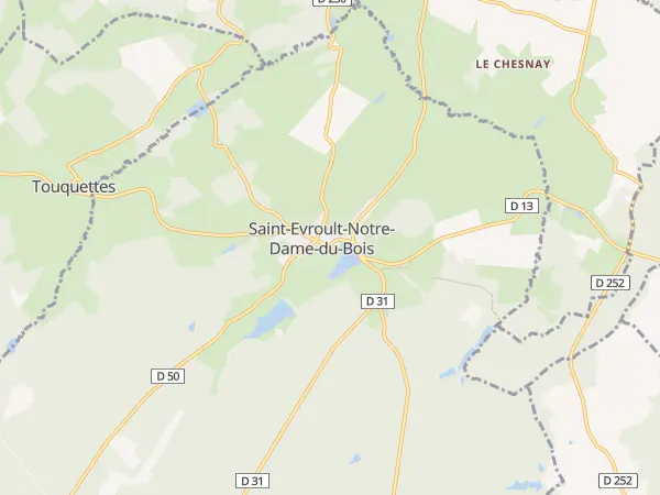 Plan de Saint-Evroult-Notre-Dame-du-Bois