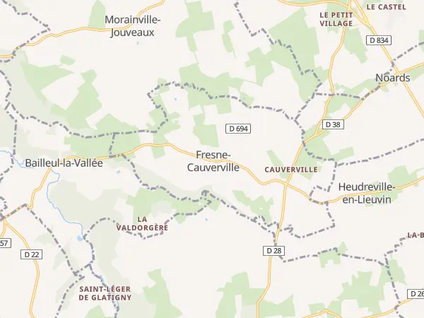 Plan de Fresne-Cauverville