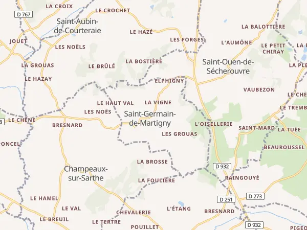 Plan de Saint-Germain-de-Martigny