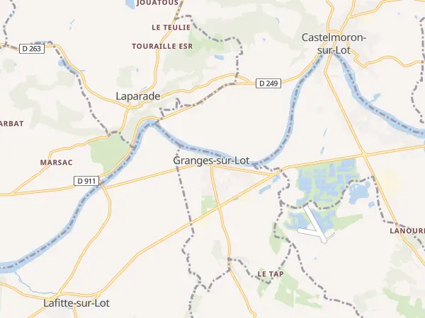 Plan de Granges-sur-Lot