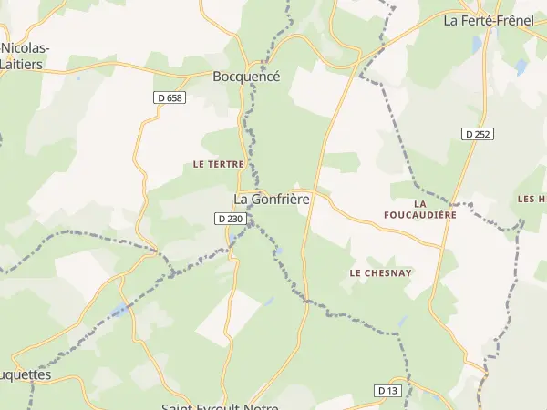 Plan de La Gonfrière