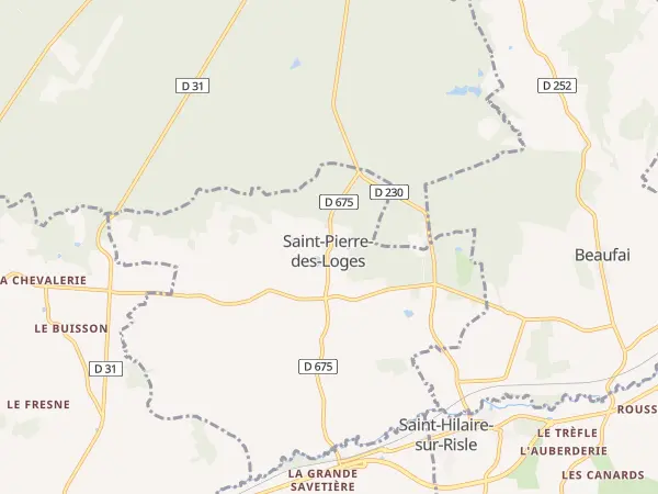 Plan de Saint-Pierre-des-Loges