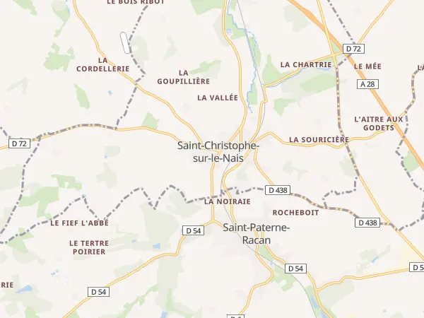 Plan de Saint-Christophe-sur-le-Nais