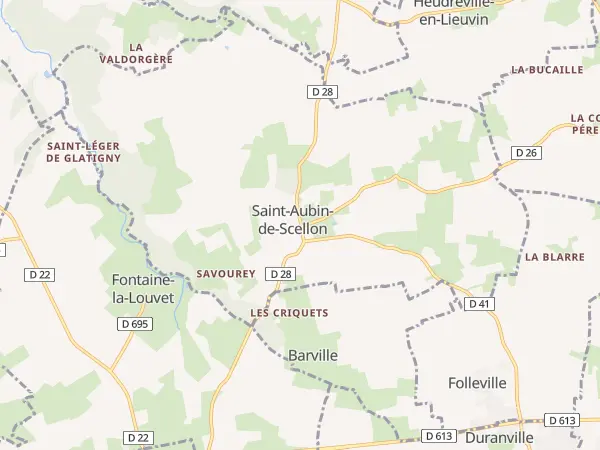 Plan de Saint-Aubin-de-Scellon