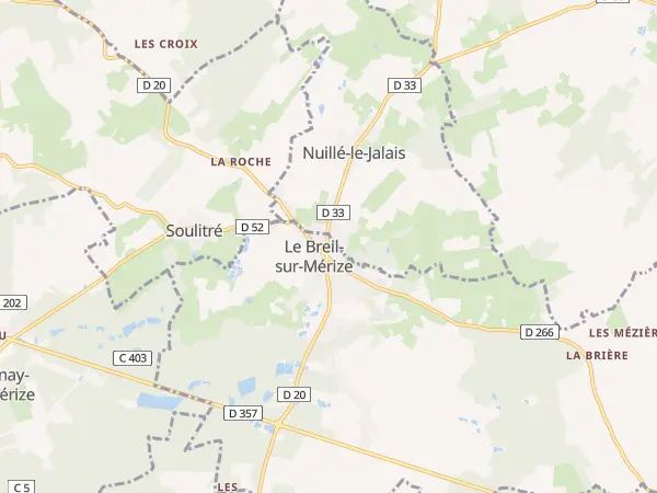Plan du Breil-sur-Mérize