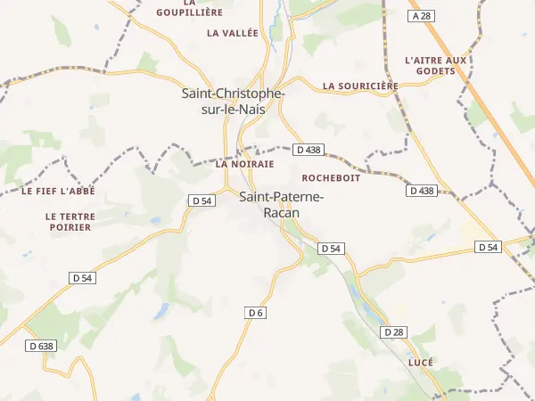 Plan de Saint-Paterne-Racan