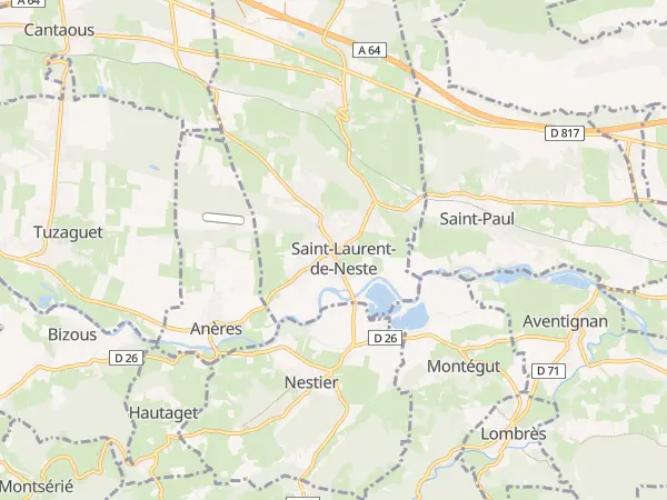 Plan de Saint-Laurent-de-Neste