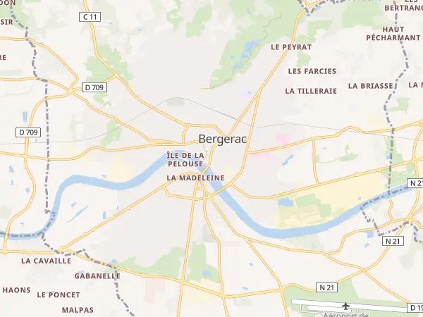 Plan de Bergerac