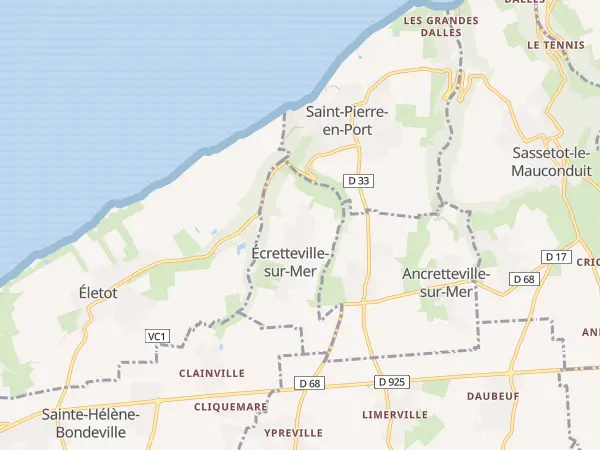 Plan de Écretteville-sur-Mer