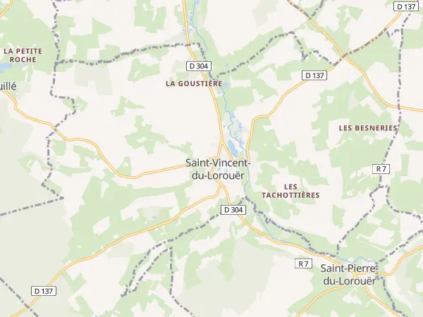 Plan de Saint-Vincent-du-Lorouër