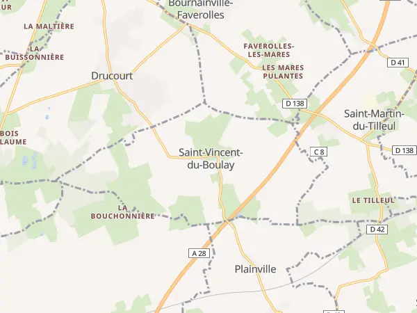 Plan de Saint-Vincent-du-Boulay