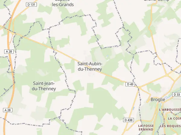 Plan de Saint-Aubin-du-Thenney