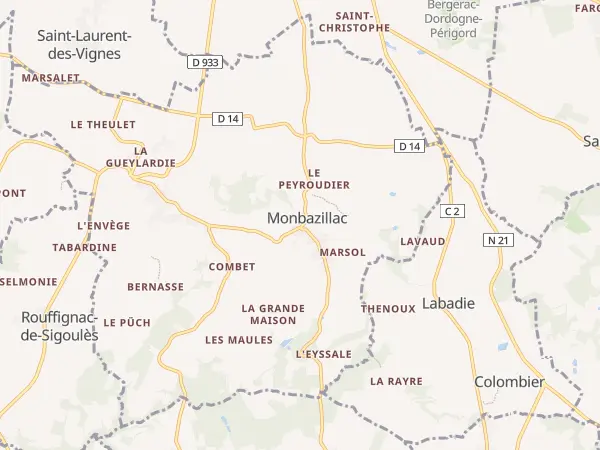 Plan de Monbazillac