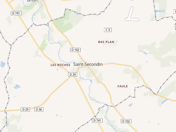 Plan de Saint-Secondin