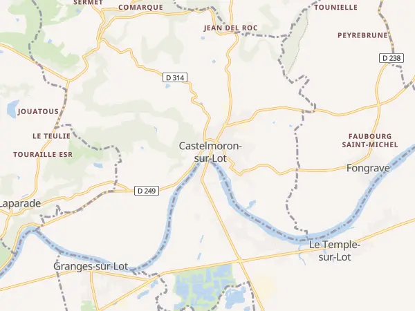 Plan de Castelmoron-sur-Lot