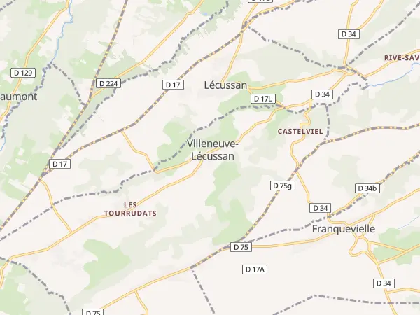 Plan de Villeneuve-Lécussan