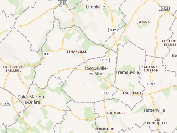 Plan de Tocqueville-les-Murs
