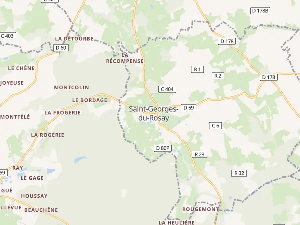 Plan de Saint-Georges-du-Rosay