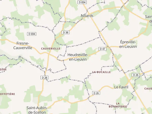 Plan de Heudreville-en-Lieuvin