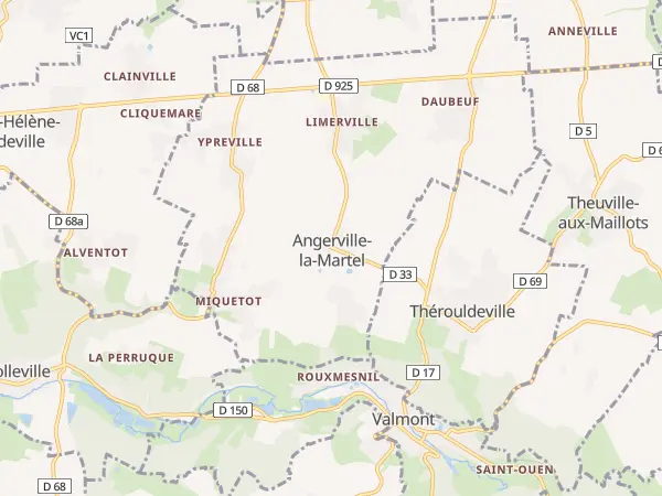 Plan de Angerville-la-Martel