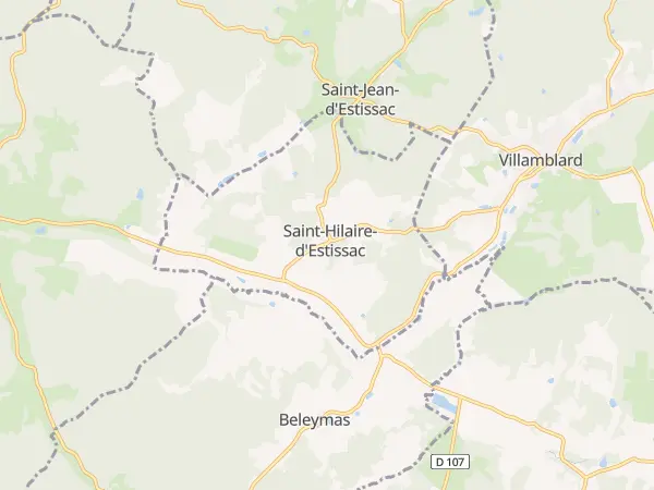 Plan de Saint-Hilaire-d’Estissac