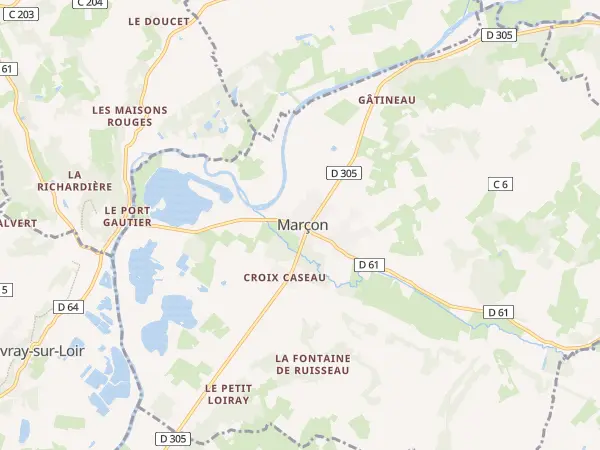 Plan de Marçon