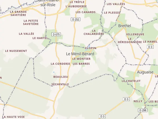 Plan du Ménil-Bérard