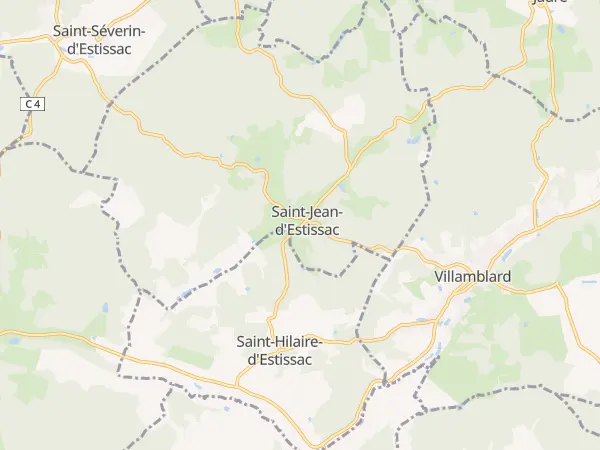 Plan de Saint-Jean-d’Estissac